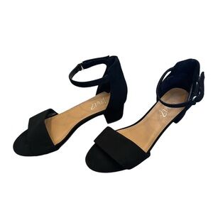 Kids Ankle Strap Low Heels